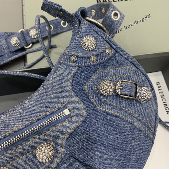 Balenciaga專櫃爆款大號肩背包 巴黎世家Le Cagole半月牙腋下包斜挎包 fyj1798